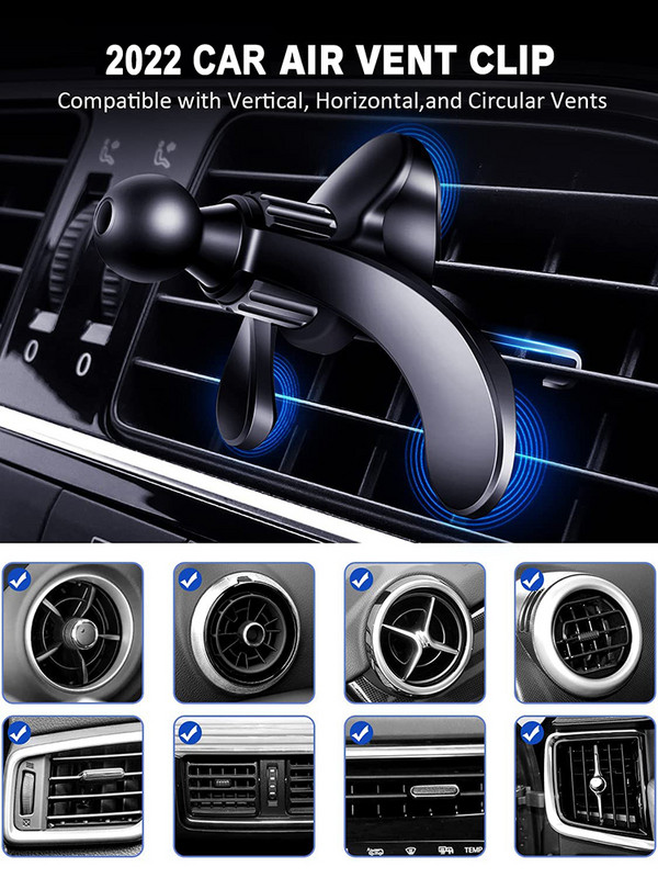 Xnyocn Clip de aerisire auto 17mm cap sferic pentru priza de aer auto Suport pentru telefon Stand Magnet Accesorii pentru suport GPS pentru telefon mobil auto