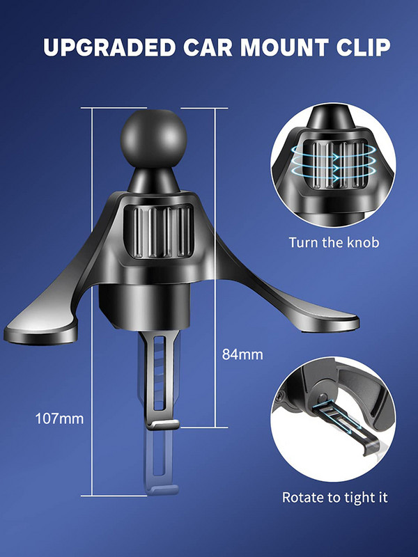 Xnyocn Clip de aerisire auto 17mm cap sferic pentru priza de aer auto Suport pentru telefon Stand Magnet Accesorii pentru suport GPS pentru telefon mobil auto