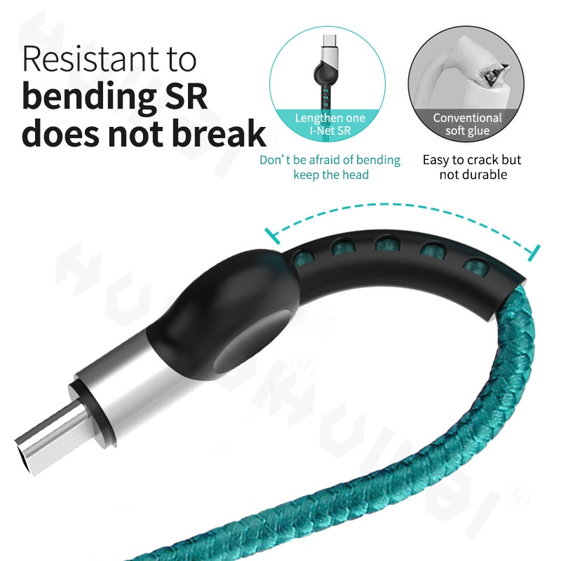 Καλώδιο USB Type C για ελατήριο για iPhone 13 12 Samsung S21 Huawei xiaomi Lite 2A USB C Καλώδιο γρήγορης φόρτισης Ανασυρόμενο καλώδιο τύπου C