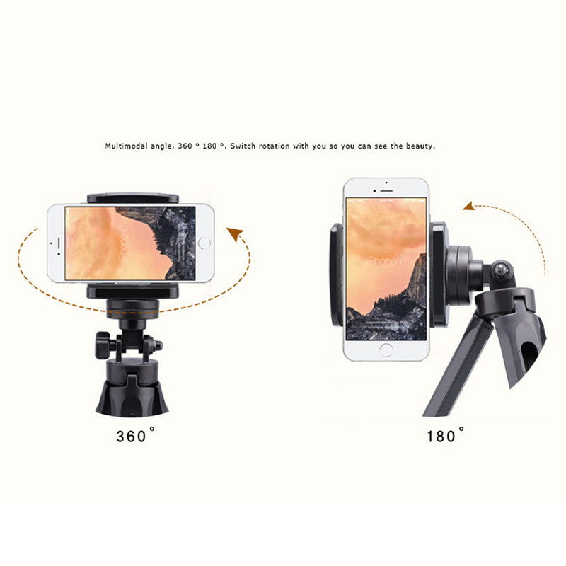 Xnyocn Mini trepied selfie portabil pentru cameră de masă telefon cap bilă detașabil pentru aparate foto DSLR fără oglindă DV LED video smartphone