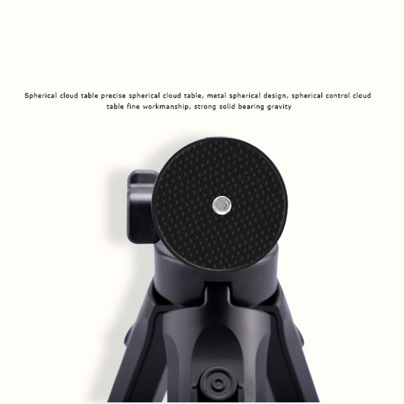 Xnyocn Mini trepied selfie portabil pentru cameră de masă telefon cap bilă detașabil pentru aparate foto DSLR fără oglindă DV LED video smartphone