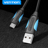 Vention Micro USB kábel gyorstöltő vezeték Android mobiltelefonhoz adatszinkronizáló töltőkábel Samsung HTC Xiaomi USB C kábelhez