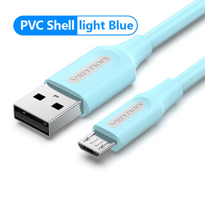 Vention Micro USB kábel gyorstöltő vezeték Android mobiltelefonhoz adatszinkronizáló töltőkábel Samsung HTC Xiaomi USB C kábelhez