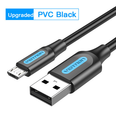 Vention Micro USB kábel gyorstöltő vezeték Android mobiltelefonhoz adatszinkronizáló töltőkábel Samsung HTC Xiaomi USB C kábelhez