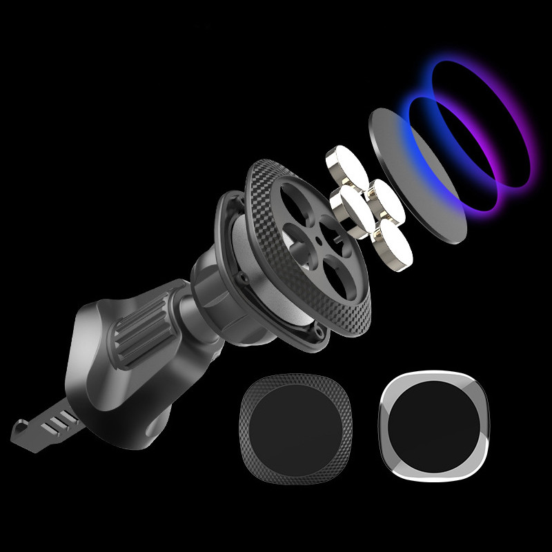 Xnyocn magnetski držač za telefon u automobilu, univerzalni držač ventilacijske ploče s instrumentima, jak magnet za iPhone 14, nosač za mobitel Xiaomi