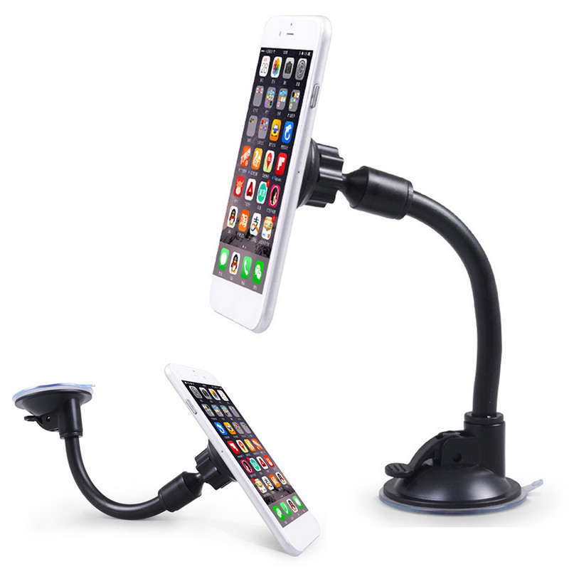 Suport magnetic pentru mașină Xnyocn Suport cu braț lung Parbriz cu gât de gâscă Suport universal din viscoză lavabil pentru iPhone Xiaomi SmartPhone