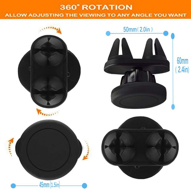 Xnyocn magnetinis mobiliojo telefono laikiklis automobilio oro ventiliacijos stovas universalus reguliuojamas laikiklis iPhone Xiaomi Huawei Samsung išmaniajam telefonui