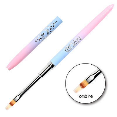 BQAN Rose Gold Perie pentru unghii Perie cu gel pentru manichiură Pen extensie cu gel UV acrilic pentru pictura lac de unghii Perie de desen Instrumente de vopsea