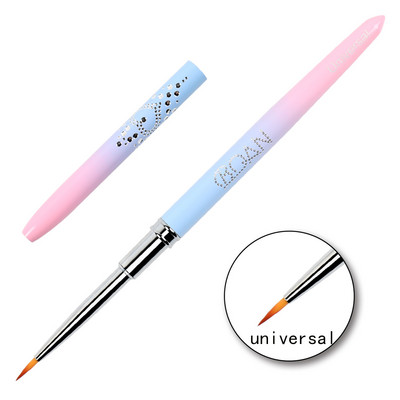 BQAN Rose Gold Perie pentru unghii Perie cu gel pentru manichiură Pen extensie cu gel UV acrilic pentru pictura lac de unghii Perie de desen Instrumente de vopsea