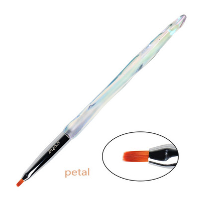BQAN Rose Gold Perie pentru unghii Perie cu gel pentru manichiură Pen extensie cu gel UV acrilic pentru pictura lac de unghii Perie de desen Instrumente de vopsea
