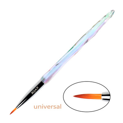 BQAN Rose Gold Perie pentru unghii Perie cu gel pentru manichiură Pen extensie cu gel UV acrilic pentru pictura lac de unghii Perie de desen Instrumente de vopsea