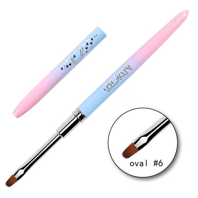 BQAN Rose Gold Perie pentru unghii Perie cu gel pentru manichiură Pen extensie cu gel UV acrilic pentru pictura lac de unghii Perie de desen Instrumente de vopsea