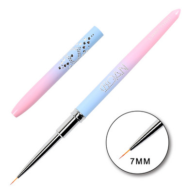 BQAN Rose Gold Perie pentru unghii Perie cu gel pentru manichiură Pen extensie cu gel UV acrilic pentru pictura lac de unghii Perie de desen Instrumente de vopsea