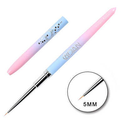 BQAN Rose Gold Perie pentru unghii Perie cu gel pentru manichiură Pen extensie cu gel UV acrilic pentru pictura lac de unghii Perie de desen Instrumente de vopsea