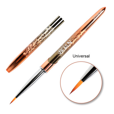 BQAN Rose Gold Perie pentru unghii Perie cu gel pentru manichiură Pen extensie cu gel UV acrilic pentru pictura lac de unghii Perie de desen Instrumente de vopsea