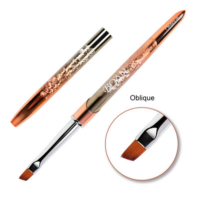 BQAN Rose Gold Perie pentru unghii Perie cu gel pentru manichiură Pen extensie cu gel UV acrilic pentru pictura lac de unghii Perie de desen Instrumente de vopsea