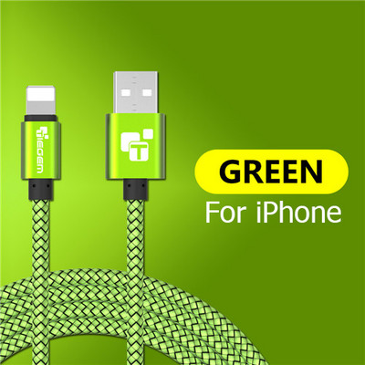 Tiegem USB kábel iPhone 7 8 6 5 6s S 5 se plus X XS MAX XR kábelhez Gyorstöltő kábel Mobiltelefon USB adatkábel 3M