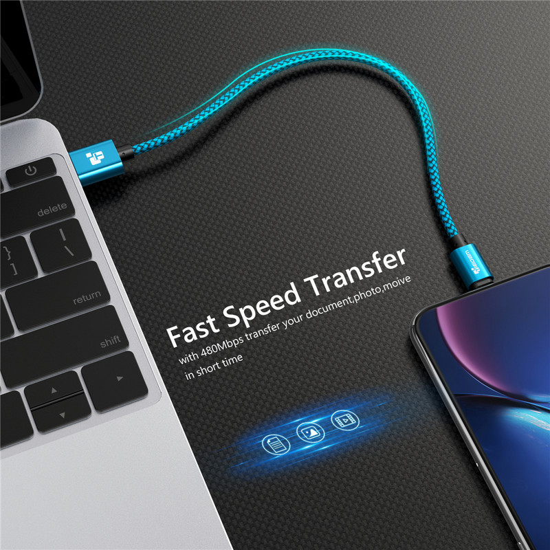 Tiegem USB kábel iPhone 7 8 6 5 6s S 5 se plus X XS MAX XR kábelhez Gyorstöltő kábel Mobiltelefon USB adatkábel 3M