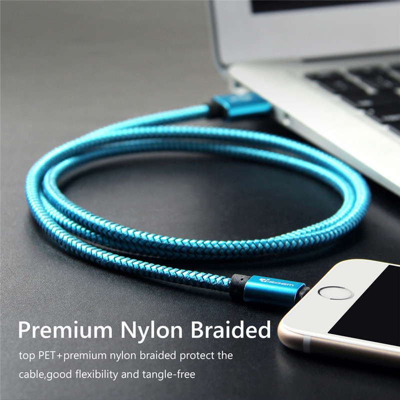 Tiegem USB kábel iPhone 7 8 6 5 6s S 5 se plus X XS MAX XR kábelhez Gyorstöltő kábel Mobiltelefon USB adatkábel 3M