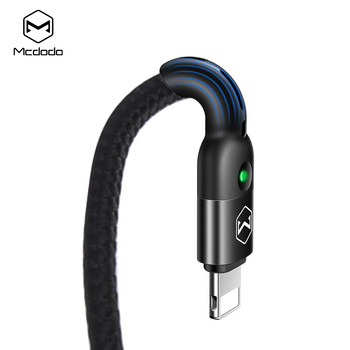 Mcdodo USB пружинен кабел за бързо зареждане за Iphone 13 12 11 Pro MAX XR X 8 Type-C 3A Поддръжка на захранване QC4.0 LED удължител