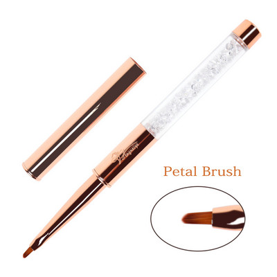 ANGNYA Rose Gold Nail Art Lines Pictura Pen Penie Striper Daisy Acrilic Dimensiune 3D # 2 Gradient Umbrire Perii cu gel UV Instrument de manichiură