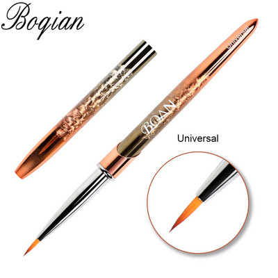 BQAN Perie pentru unghii, cu gel UV, perie de pictură, perie de desen acrilic, pentru unghii, instrument pentru arta unghiilor, pix pentru unghii