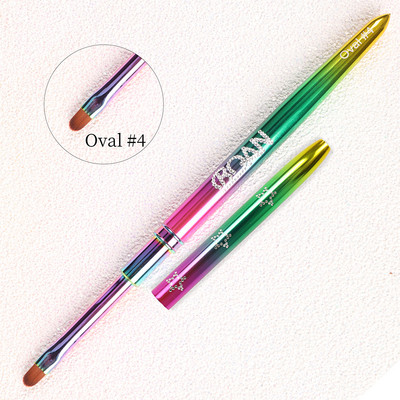 BQAN šarena četkica za nokte Gel četkica za manikuru Akrilna UV gel olovka za proširenje za lakiranje noktiju Kist za crtanje Alati za boje