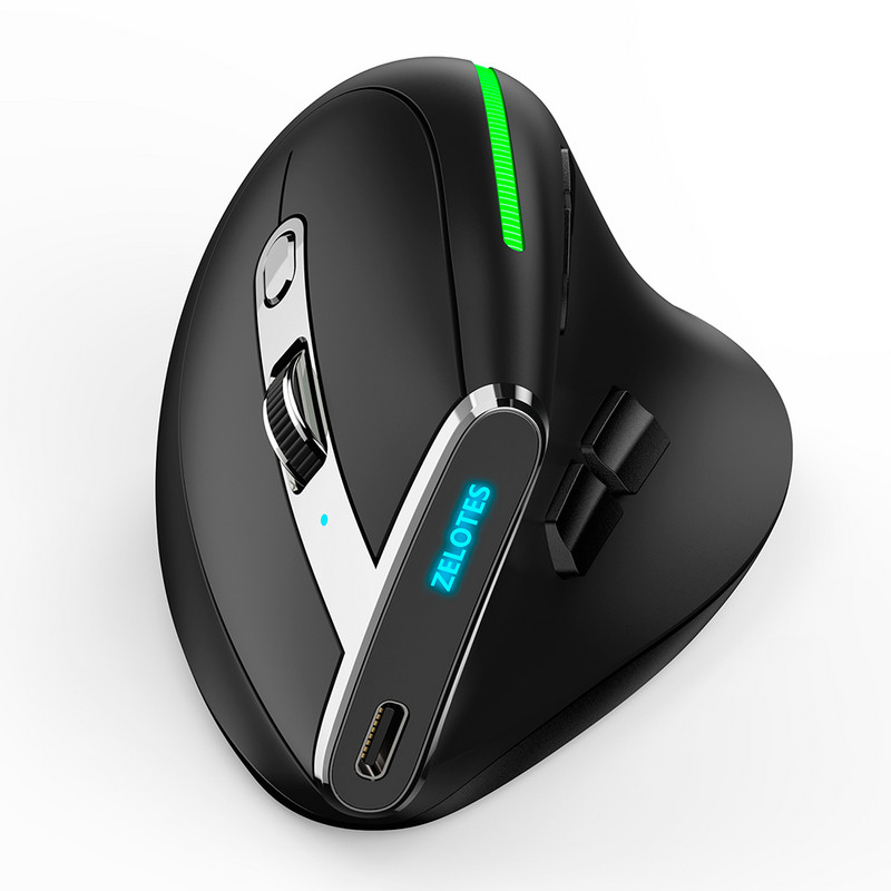 F-36 2.4G Bluetooth-kompatibilni miševi 2400 DPI Ergonomski okomiti miš s 8 tipki za prijenosna računala Dodaci za stolna računala