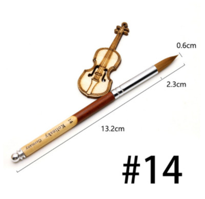 Potrepštine i alati za salone za nokte Legura aluminija Kolinsky Akrilne četke za nokte Alat za uređenje noktiju Set kistova za lak za nokte Olovka za slikanje