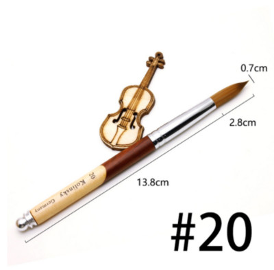 Potrepštine i alati za salone za nokte Legura aluminija Kolinsky Akrilne četke za nokte Alat za uređenje noktiju Set kistova za lak za nokte Olovka za slikanje