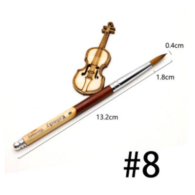 Potrepštine i alati za salone za nokte Legura aluminija Kolinsky Akrilne četke za nokte Alat za uređenje noktiju Set kistova za lak za nokte Olovka za slikanje