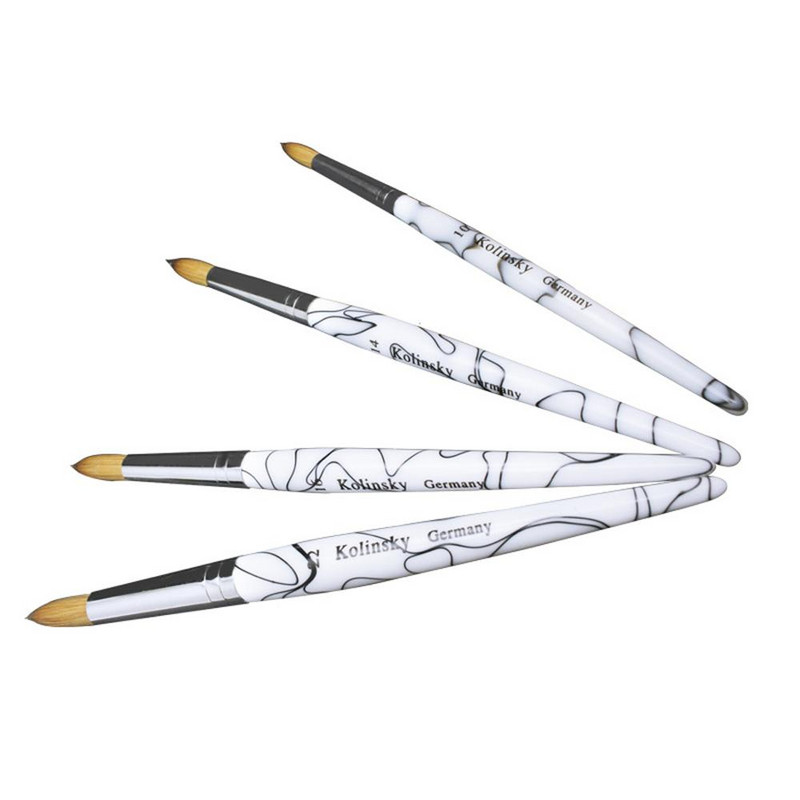 Potrepštine i alati za salone za nokte Legura aluminija Kolinsky Akrilne četke za nokte Alat za uređenje noktiju Set kistova za lak za nokte Olovka za slikanje