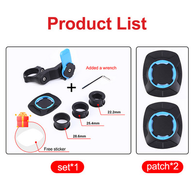 Nosač za telefon za MTB bicikl, skuter, motocikl, navigaciju, držač za bicikl, rotirajući za 360° za Xiaomi iPhone, sigurnosni nosač za bravu