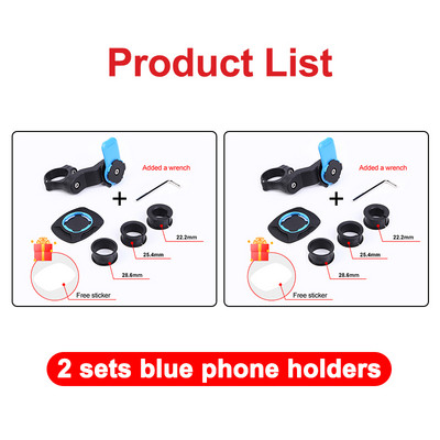 Nosač za telefon za MTB bicikl, skuter, motocikl, navigaciju, držač za bicikl, rotirajući za 360° za Xiaomi iPhone, sigurnosni nosač za bravu