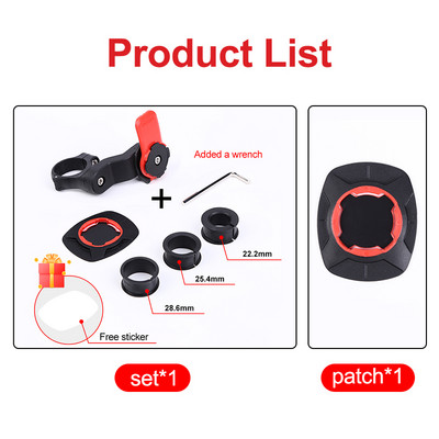 Nosač za telefon za MTB bicikl, skuter, motocikl, navigaciju, držač za bicikl, rotirajući za 360° za Xiaomi iPhone, sigurnosni nosač za bravu