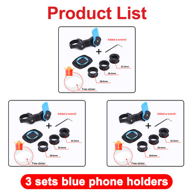 Nosač za telefon za MTB bicikl, skuter, motocikl, navigaciju, držač za bicikl, rotirajući za 360° za Xiaomi iPhone, sigurnosni nosač za bravu