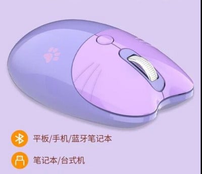 2.4G bežični optički miš Slatka mačka Crtić Mute Računalni miš Ergonomski mini 3D uredski miš za djevojčicu Poklon PC prijenosno računalo