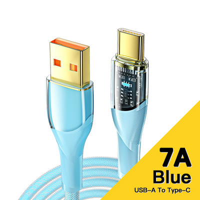 Kábel Essager PD 100W USB typu C, 7A, rýchlonabíjací kábel pre Huawei P50 P40 Samsung Honor OnePlus Poco F3, USB kábel