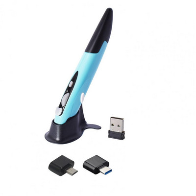 Πρακτικά ποντίκια στυλό 2,4 Ghz ασύρματα ποντίκια στυλό Ποντίκι σε σχήμα στυλό Χειρόγραφο κάθετο ποντίκι γραφίδας σε σχήμα στυλό