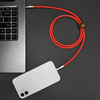 Τύπος C Υγρή σιλικόνη Έντονο καλώδιο USB Γρήγορη φόρτιση για Xiaomi Huawei 120W Καλώδιο φόρτισης USB Χοντρό Ισχυρό καλώδιο δεδομένων