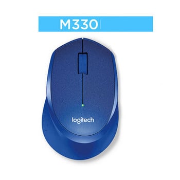 Logitech Original M330 Wireless Silent Mouse with USB 1000DPI Optical Mouse for Office PC/Laptop Mouse Gamer