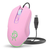 Mouse de computer roz Mouse de joc cu iluminare din spate colorat Mouse optic cu fir Moda Sailor Moon Mouse Fată Femei Mouse tăcut 2400 DPI