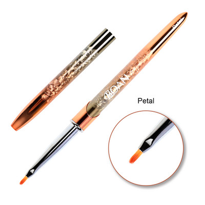 ANGNYA Nail Art Pudră lichidă acrilice sculptură UV Gel extensie perie de pictură Gradient mâner căptușeală desen Pen Instrumente de manichiură