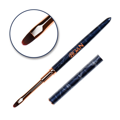 ANGNYA Nail Art Pudră lichidă acrilice sculptură UV Gel extensie perie de pictură Gradient mâner căptușeală desen Pen Instrumente de manichiură