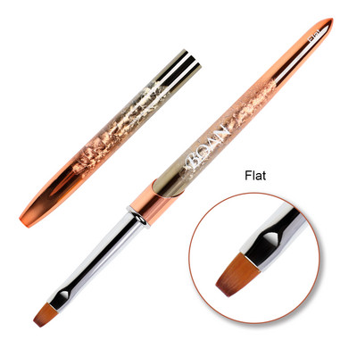 ANGNYA Nail Art Pudră lichidă acrilice sculptură UV Gel extensie perie de pictură Gradient mâner căptușeală desen Pen Instrumente de manichiură