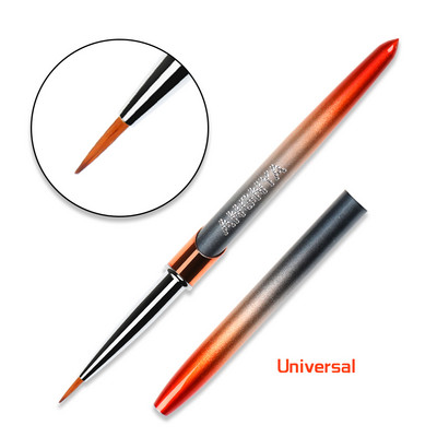 ANGNYA Nail Art Pudră lichidă acrilice sculptură UV Gel extensie perie de pictură Gradient mâner căptușeală desen Pen Instrumente de manichiură