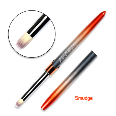 ANGNYA Nail Art Pudră lichidă acrilice sculptură UV Gel extensie perie de pictură Gradient mâner căptușeală desen Pen Instrumente de manichiură