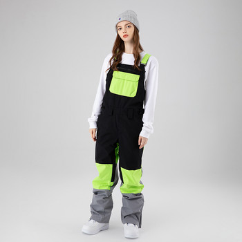 2022 Нов колан за сноуборд Ски панталони Водоустойчив Устойчив на износване Цветен ски костюм за мъже и жени Ски екипировка Облекло
