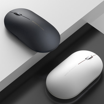 Γνήσιο ασύρματο ποντίκι Xiaomi 2 κύλινδρο από κράμα αλουμινίου 1000DPI 2.4G Οπτικοηλεκτρονικός σύνδεσμος Μινιμαλιστικός σχεδιασμός Άνετο και αθόρυβο