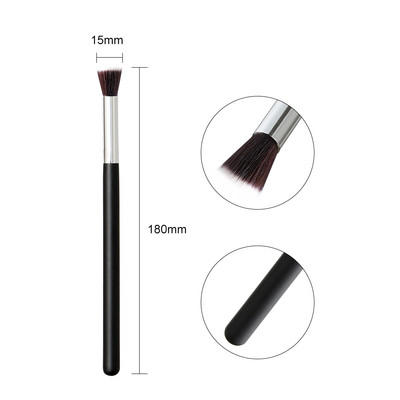 2 Dimensiuni Moale Nail Dip Pulbere Perie Perie de scufundare Nail Art DIY Acrilic Curățător Praf Curățare Glitter Remover Instrumente de manichiură